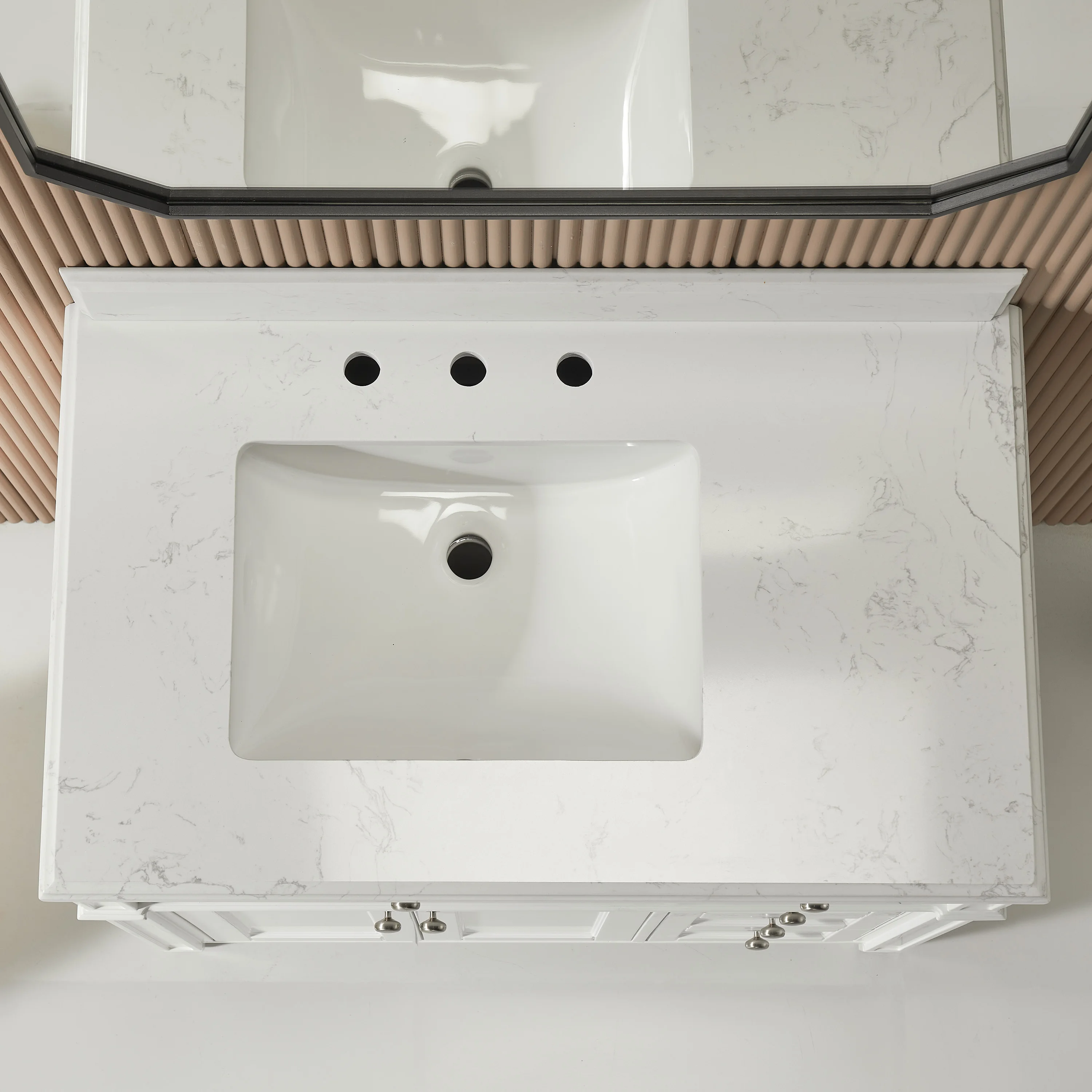 Fully assembled 36 Inch Freestanding Single Sink Bathroom Vanity, Bathroom Cabinet