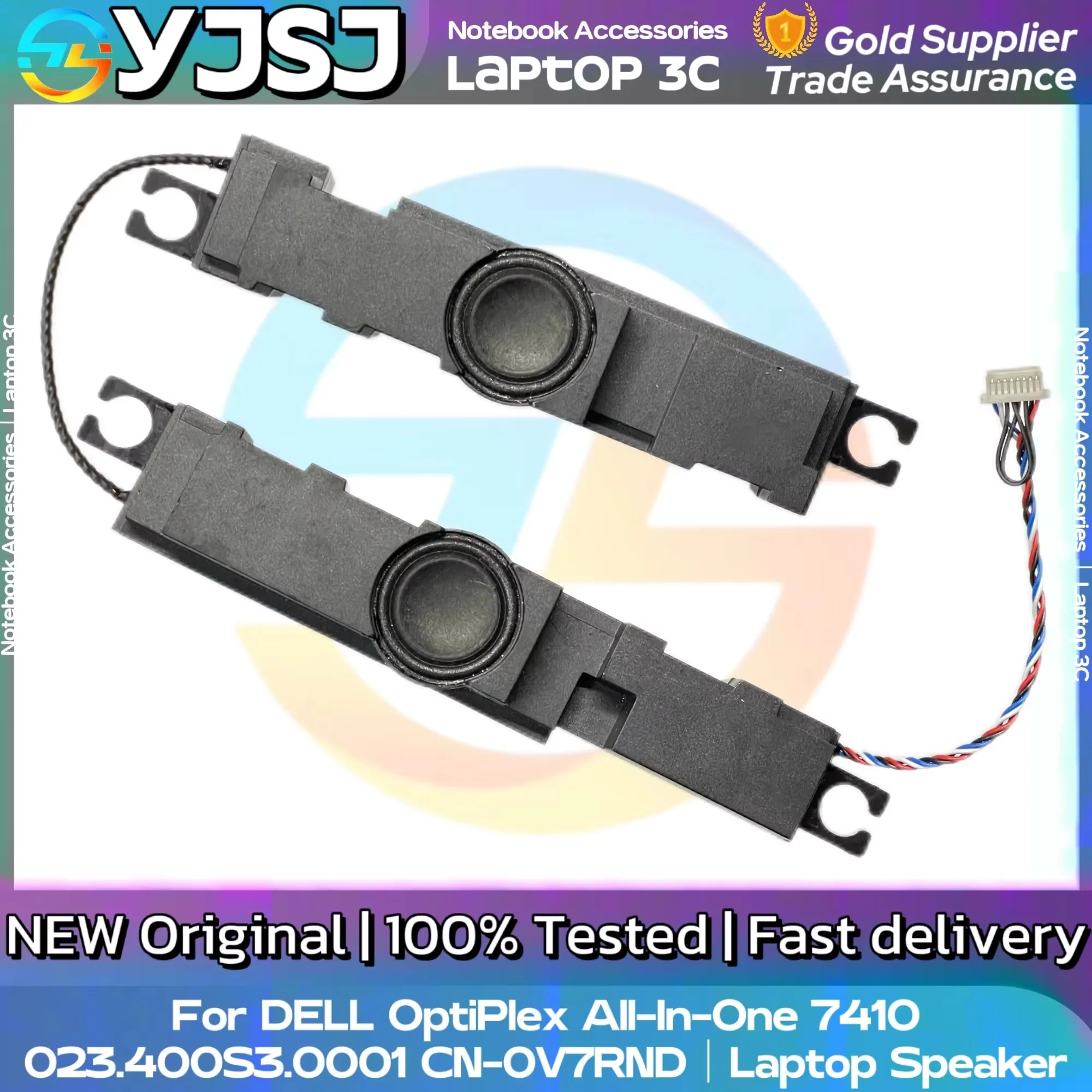 New Original Laptop Notebook Audio Speaker For DELL OptiPlex All-In-One 7410 built-in speaker horn023.400S3.0001 CN-0V7RND