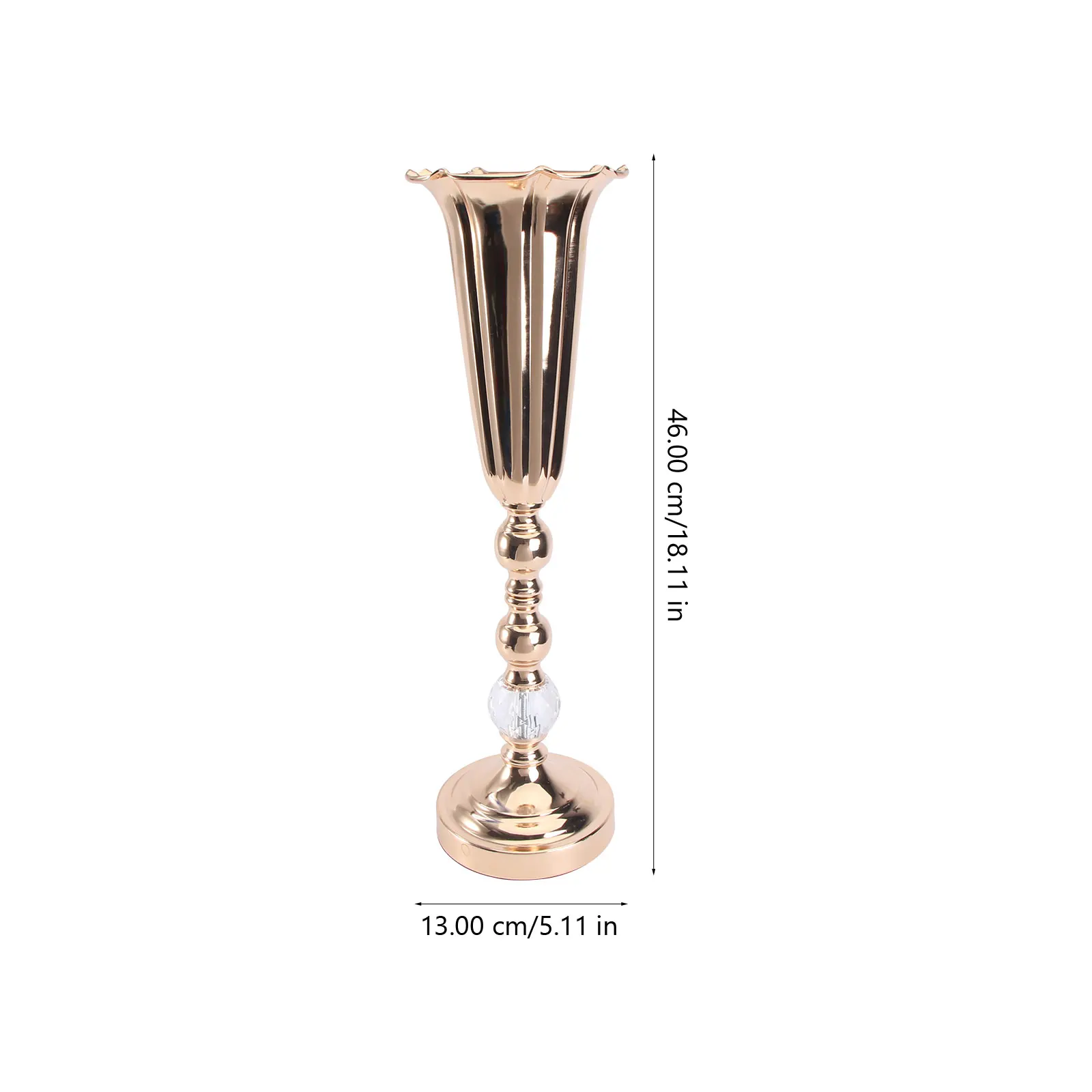 

Sturdy Metal Vase Centerpieces Wedding Anniversary Ceremony Decorations Tabletop Firmly Placed Iron Arrangements Thickened