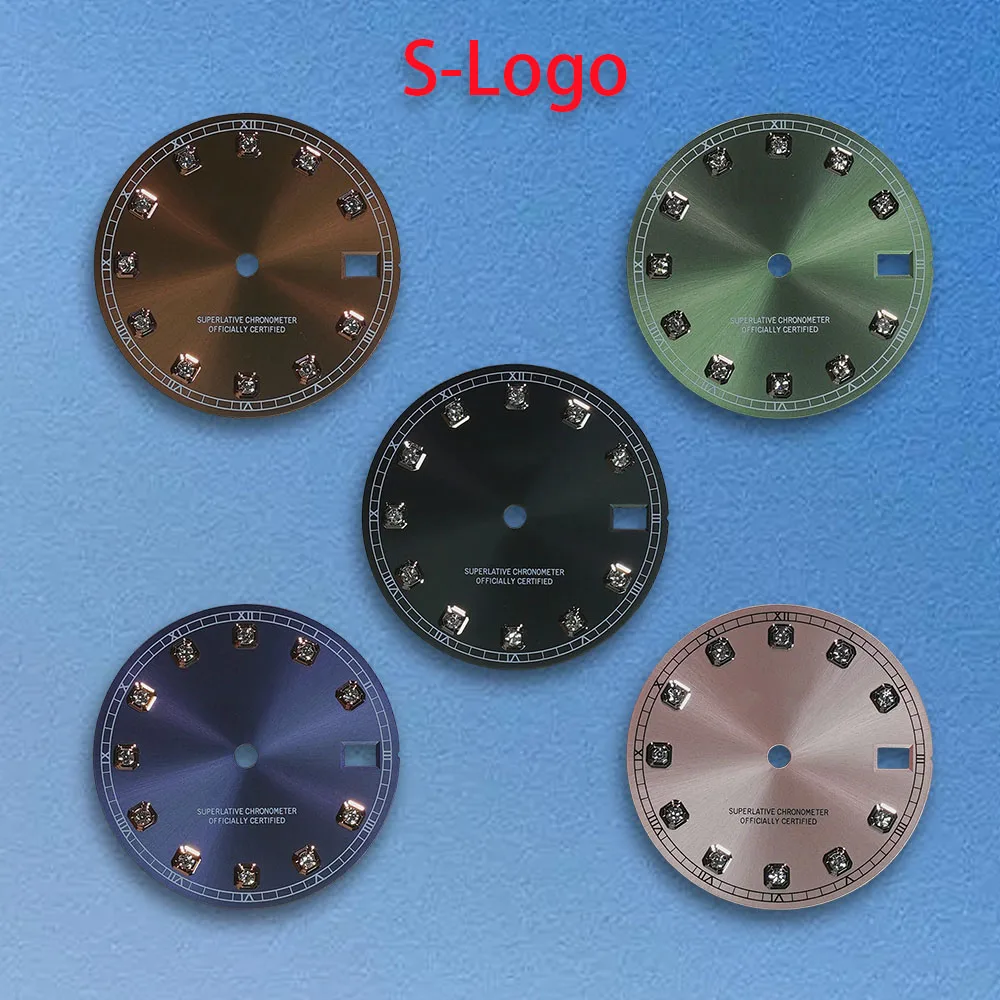 

SLogo 28.5mm Diamond NH35 Dial Suitable for NH35/NH36 Movement Watch Modification Accessories High Quality NH35 Accessories ﻿ ﻿