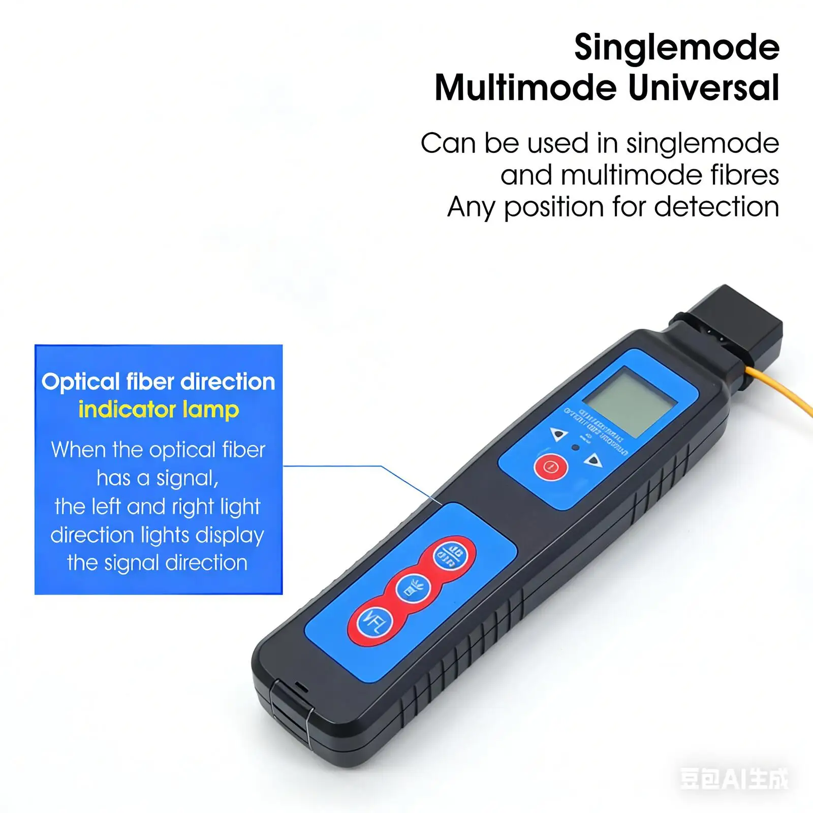 COMPTYCO AUA-40A Optic Cable Testing Tool Live Optical Fiber Direction Identifier VFL LED Light