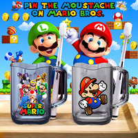 270ML SUPER MARIO boy Girl Cartoon Plastic Cup Creative Personalized Mouthwash Cup Children's Teeth Brushing Cup gift