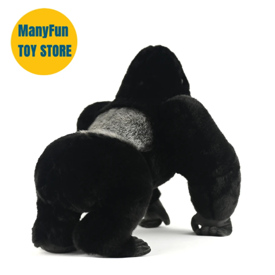 Silverback Gorilla High Fidelity Cute Ape Plushie Silverback Gorilla peluche bambola realistica simulazione animali di peluche giocattolo Kid