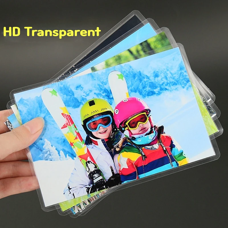 Multi Size Hot Laminating Film Pouches Pet Clear Sheet Photo Paper Document Picture Lamination For Laminating Machine Laminator