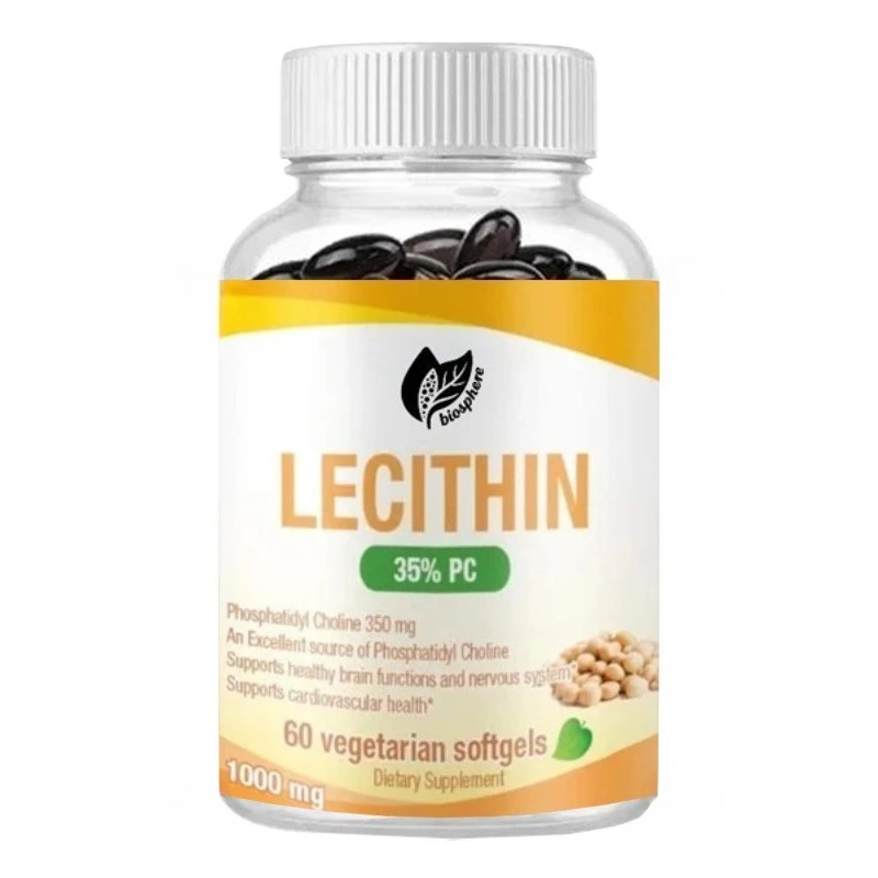 

Lecithin Supplement, Non GMO Vegetarian High-efficiency Formula | 60 Capsules (1 Month Dosage)