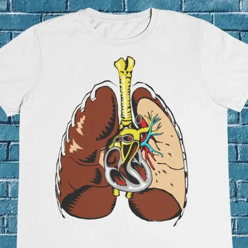 Lungs Medical Drawing T Shirt Real