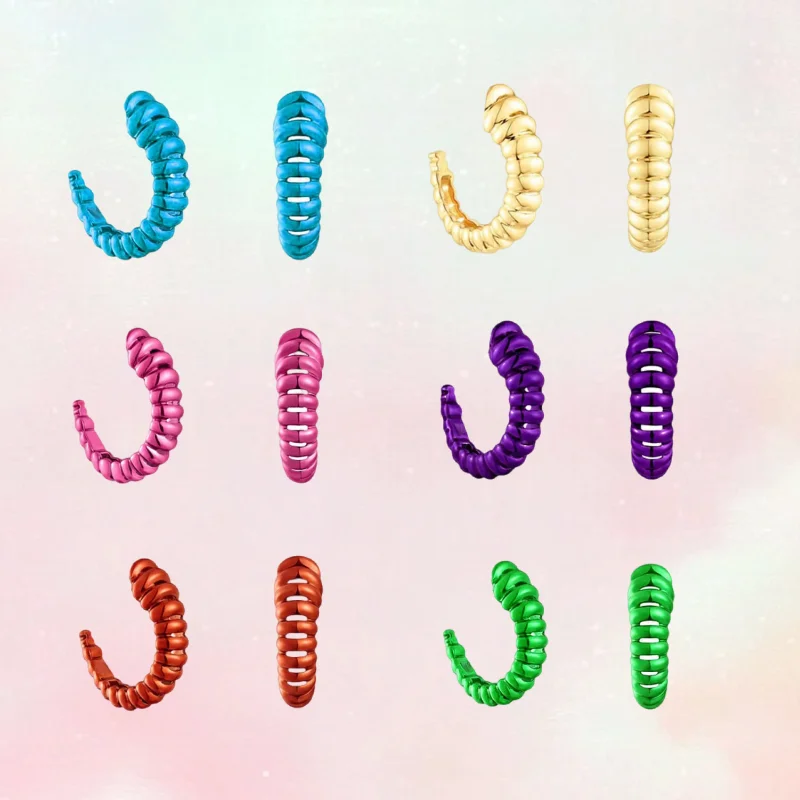 

Модные тенденции, испанские шестицветные серьги с медведем в оригинальном стиле для женщин с серебряным логотипом 925, новые продукты