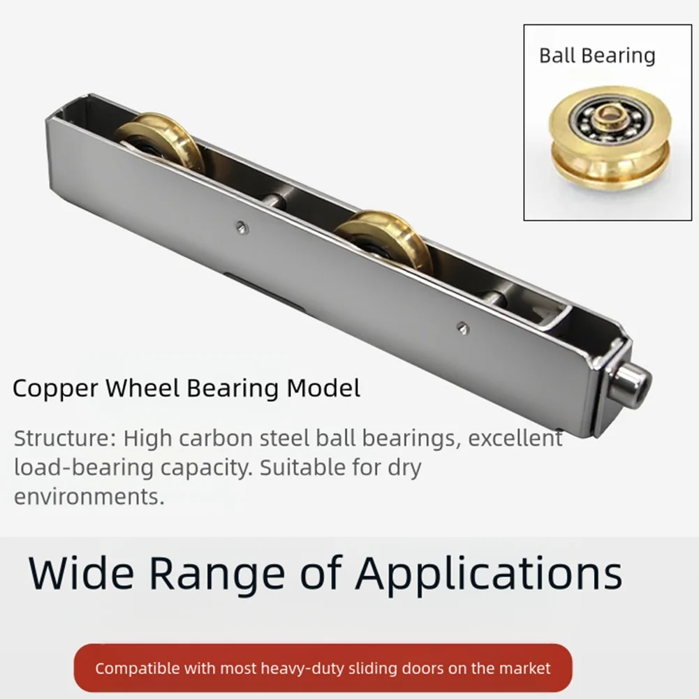Sliding Door Roller Window Hardware Components Heavy Duty Stainless Steel Frame Designed for Aluminum Alloy Sliding Door Systems