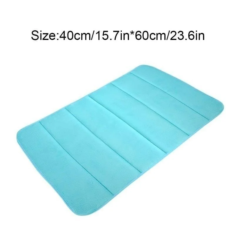 40x60cm Bath Mat Bathroom Non Slip Carpet Rug Absorption Memory Foam Bathroom Mat