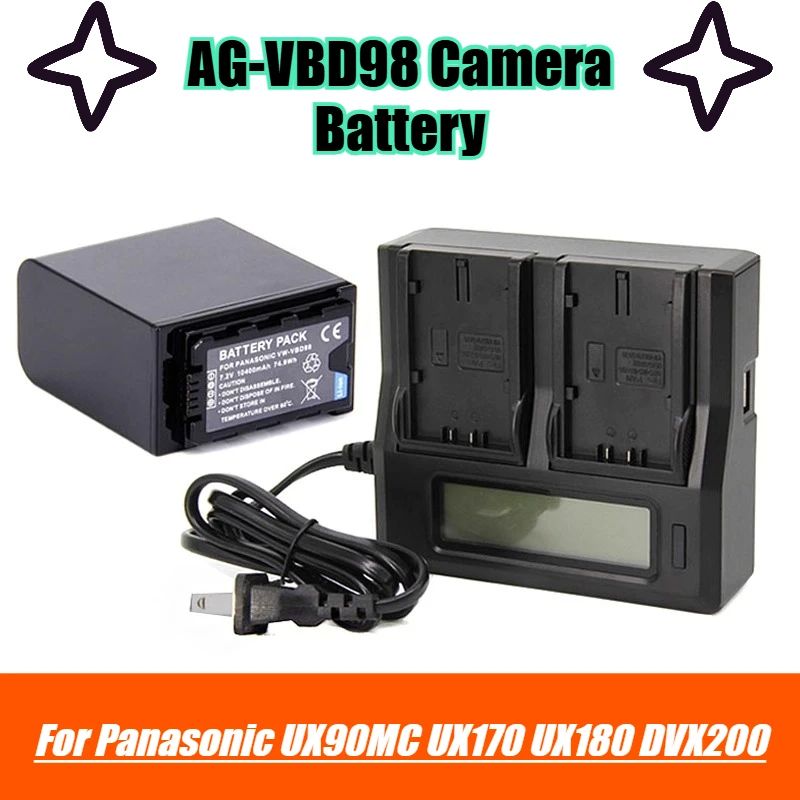 

AG-VBD98 Camera Battery 7.2V 10400mAh for Panasonic UX90MC UX170 UX180 DVX200