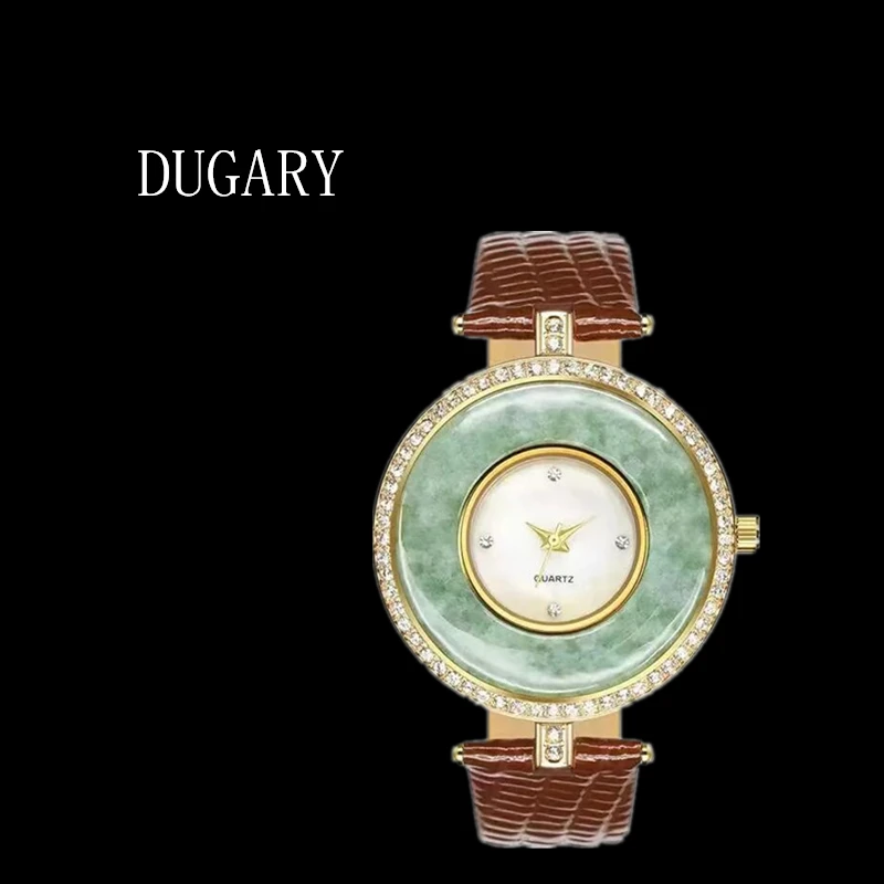 

DUGARY Fashion quartz watch jade style Waterproof for women classic brand Wristwatches crystal Japanese movement clock