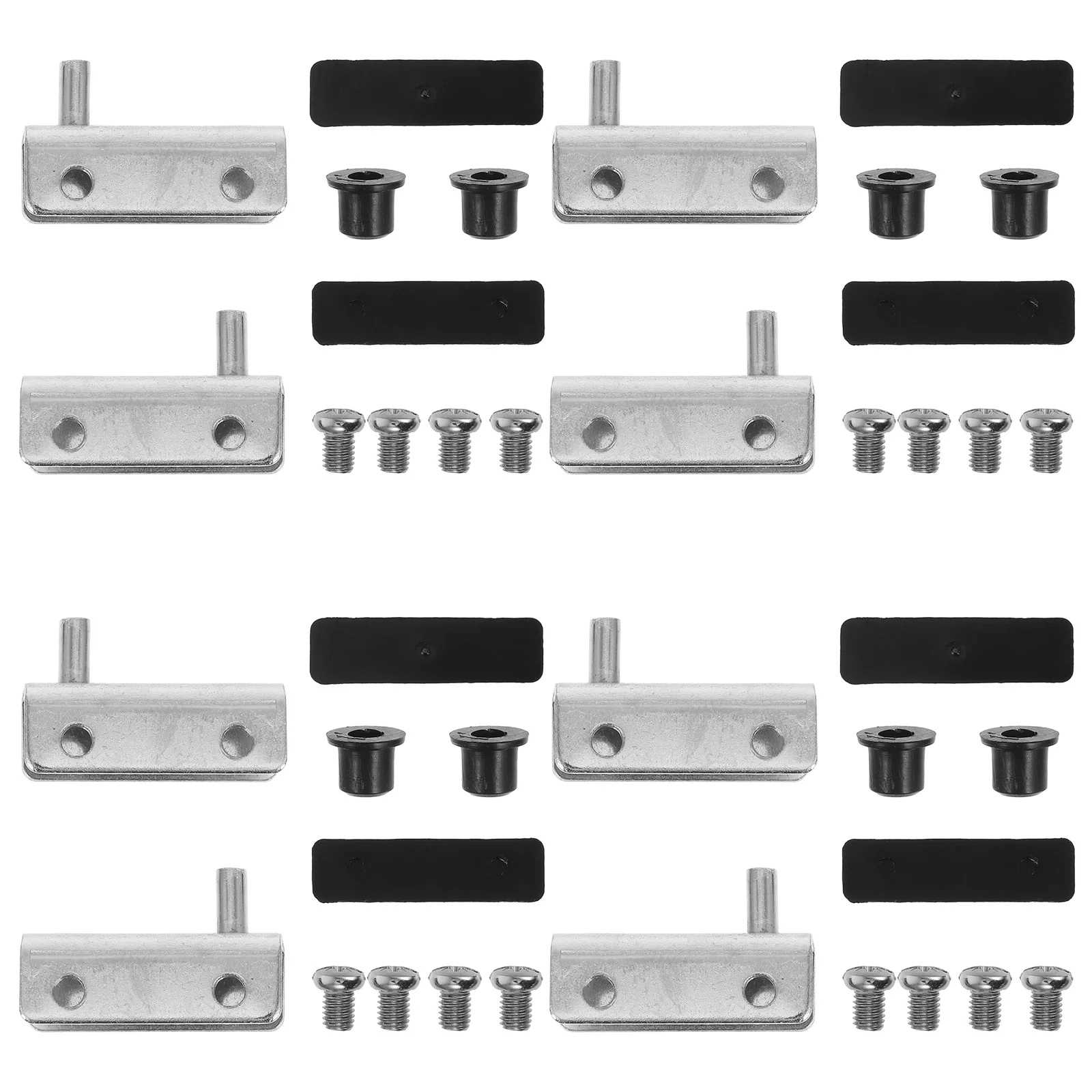 

1 set 1 Set Of Glass Cabinet Door Hinges Heavy Duty Metal Hinge For Shower Room Glass Door Fixing Hardware Smooth Quiet Closure