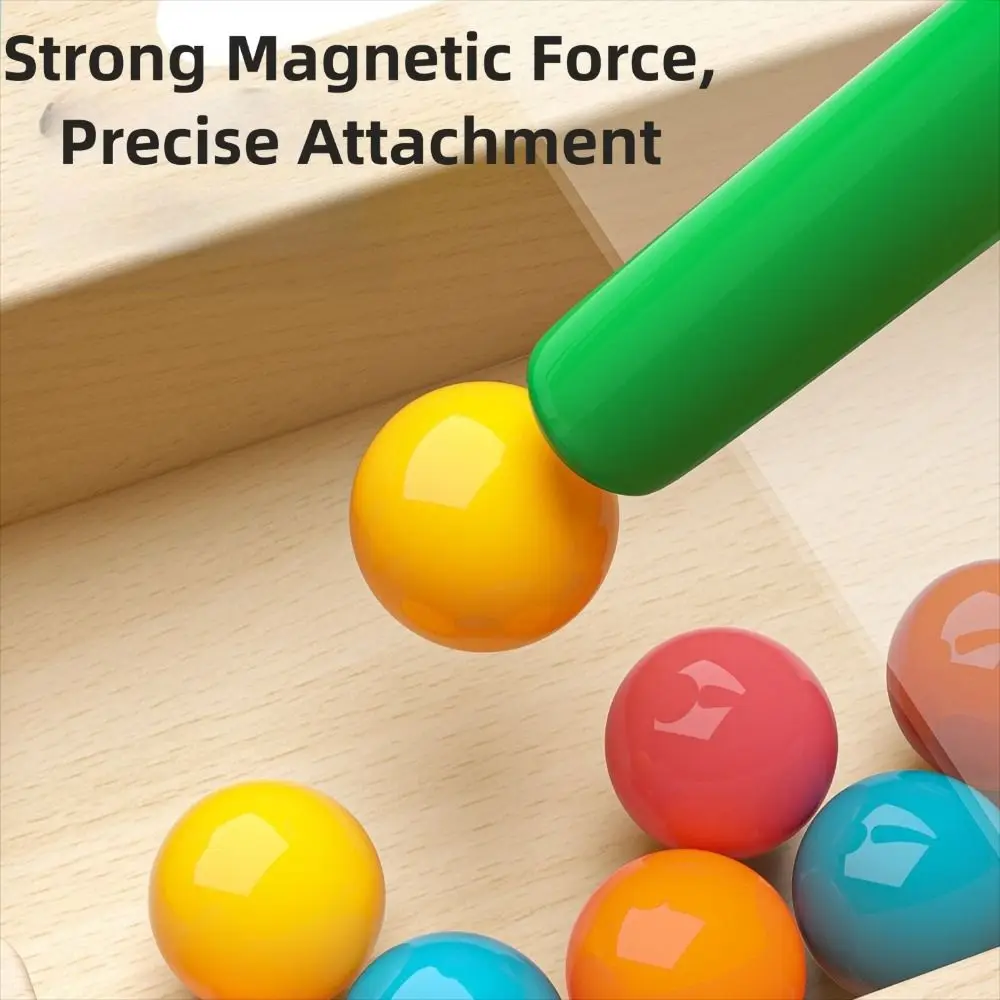 Pelota para caminar para niños, laberinto con números magnéticos, entrenamiento de atención, iluminación Digital, clasificación de colores, coordinación mano-ojo de madera