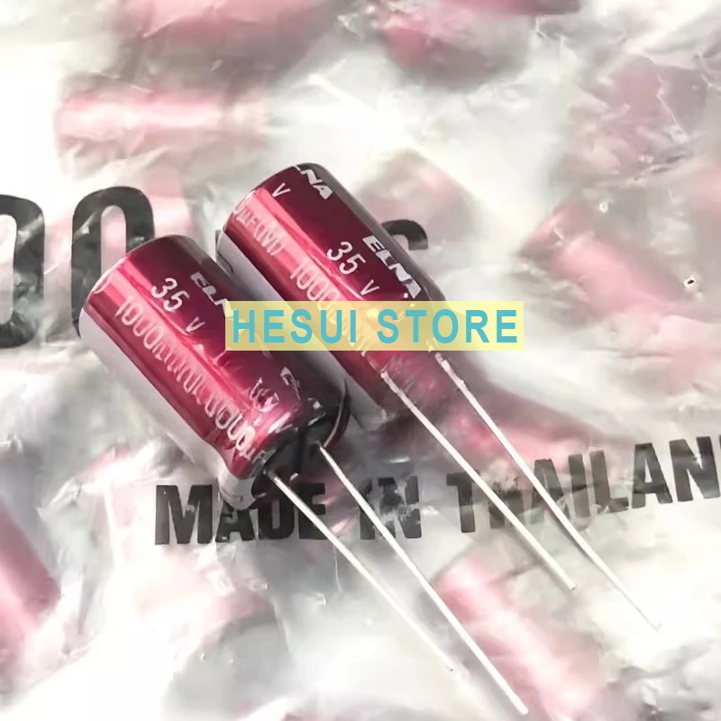 1000UF 35V Audio Capacitor 35V1000UF 12.5X20 RA3 Purple Red Robe