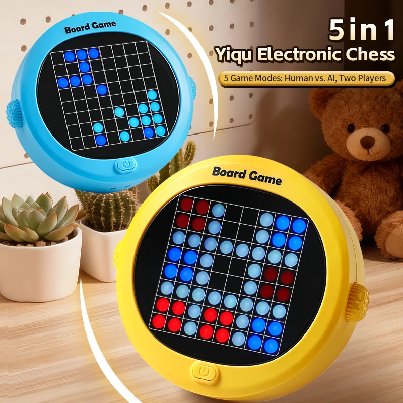 

Electronic Reverse Gomoku Board Game - AI Human Machine & 2-Player Double Mode,Enhance Logical Thinking & Focus