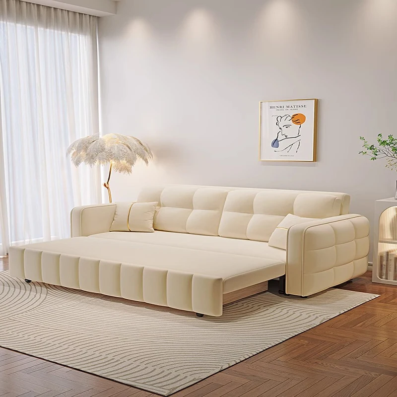 

Folding Living Room Sofa Bed Dual Purpose Lounge Modern Sofas Minimalist Elegant Articulos Para El Hogar Home Decoration