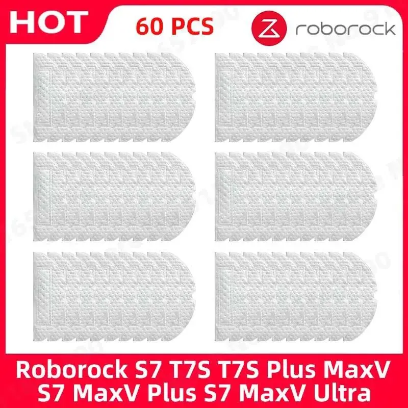 For Roborock S7 T7S  T7S Plus MaxV S7 MaxV Plus S7 MaxV Ultra Disposable Rag Vibrating Mop Sweeping Robot Accessories