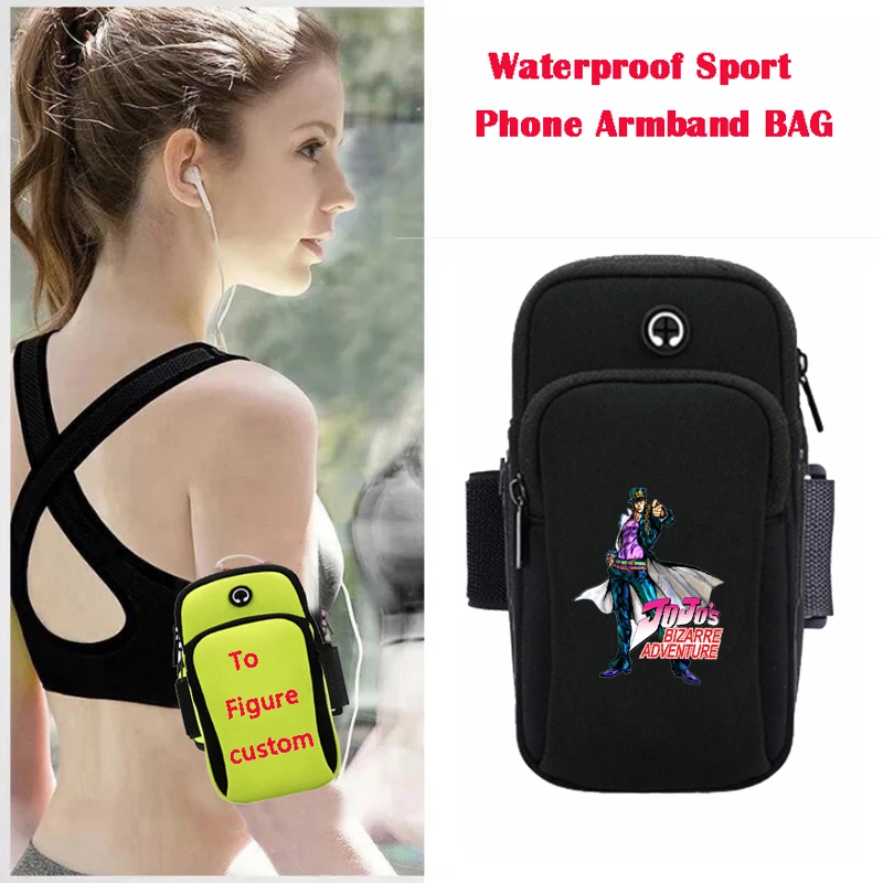 

Teenagers Sport Armband Bag Boys Outdoor Gym Running Phone Bag Case Holder for anime JoJo's Bizarre Adventure Armband bag