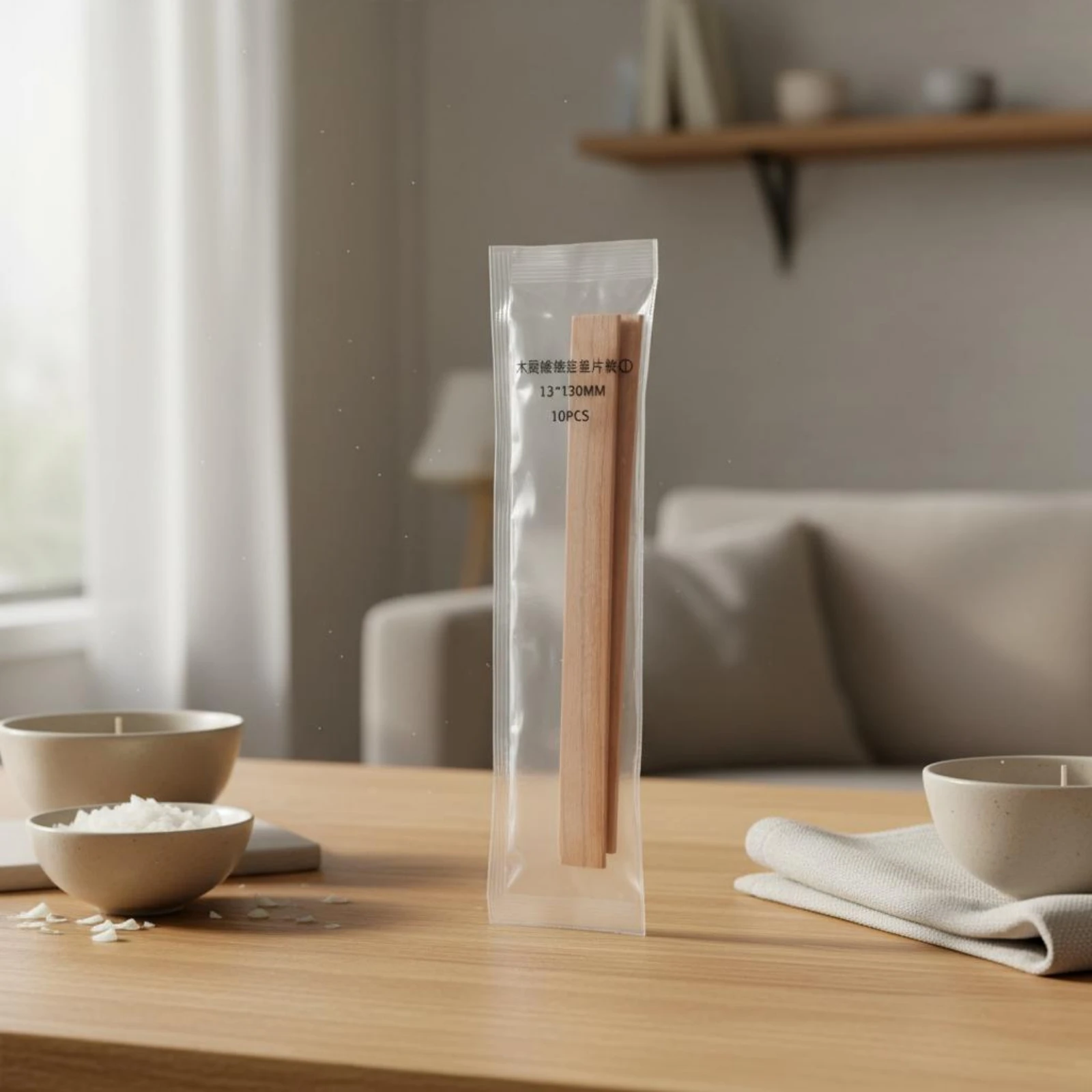 10 stuks houten kaarsenwikken, - Wooden Wick Candle recensie en prijs