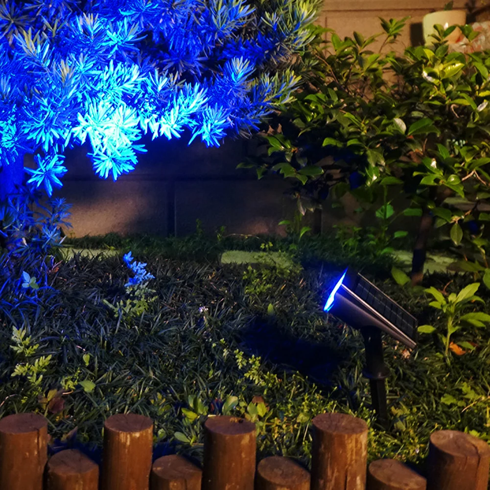 Imagem -04 - Luzes Solares Ajustáveis para Jardim Ângulo de Luz Ligado e Desligado Automático Projectores de Paisagem Impermeáveis ao ar Livre para Pátio e Passarela