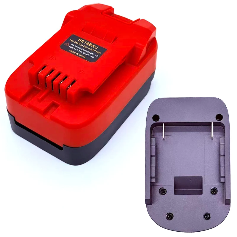 Battery Adapter for Bauer 20V Cordless Power Tools Compatible for Bosch BAT607 18V GBA Series Li-ion Batteries Converter BS18BAU