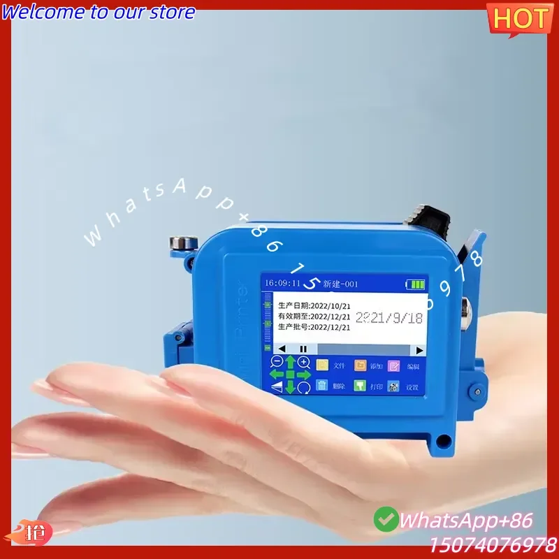 2026 Portable Mini Handheld Pocket Inkjet Printer for Plastic Bag Date Bar Code QR Expiry TIJ Coding Machine