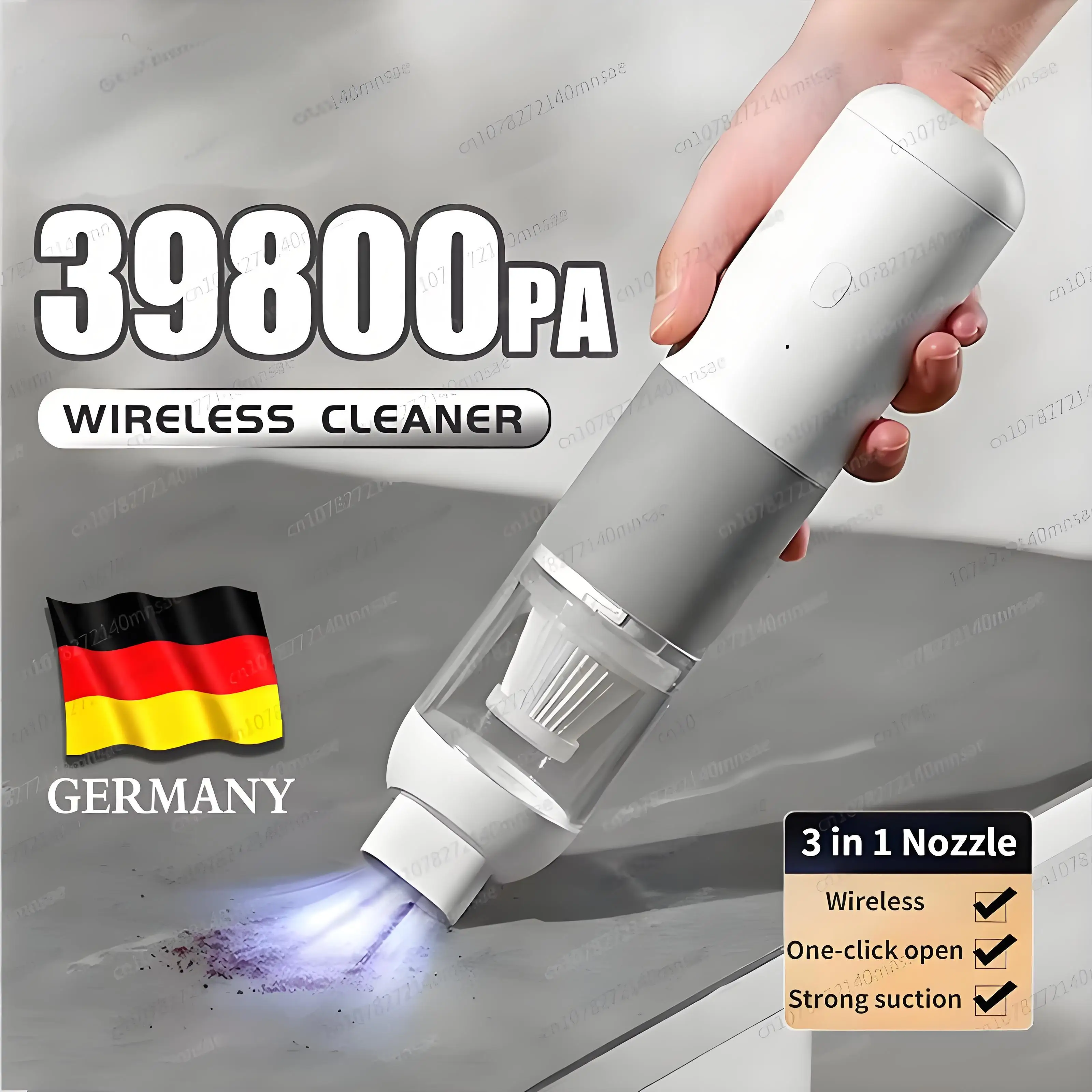 New 39800PA Wireless Car Vacuum Cleaner High Power 3 in1 Automobile Vacuum Clean Portable Handheld Vacuum Dust Catcher