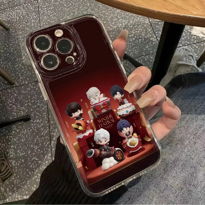 Kfc x amor e espaço profundo sylus zayne celebração fosco padrão macio tpu caso transparente capa de telefone para iphone anime cosplay