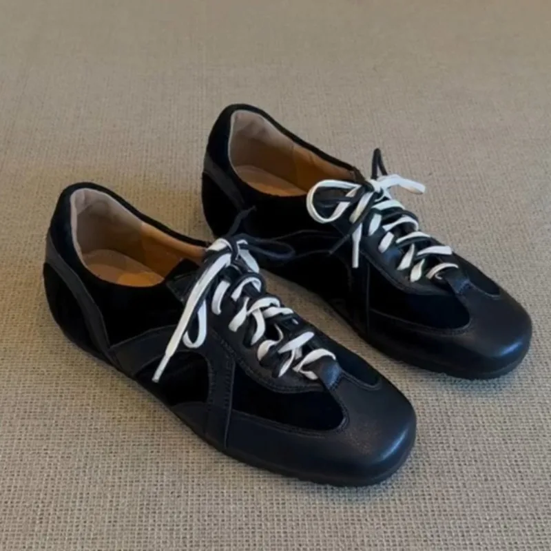 

Fashion Women Shoes Retro Luxury Genuine Leather Casual Shoes for Woman Exquisite Training Sneakers Designer Shoes Zapatos Mujer