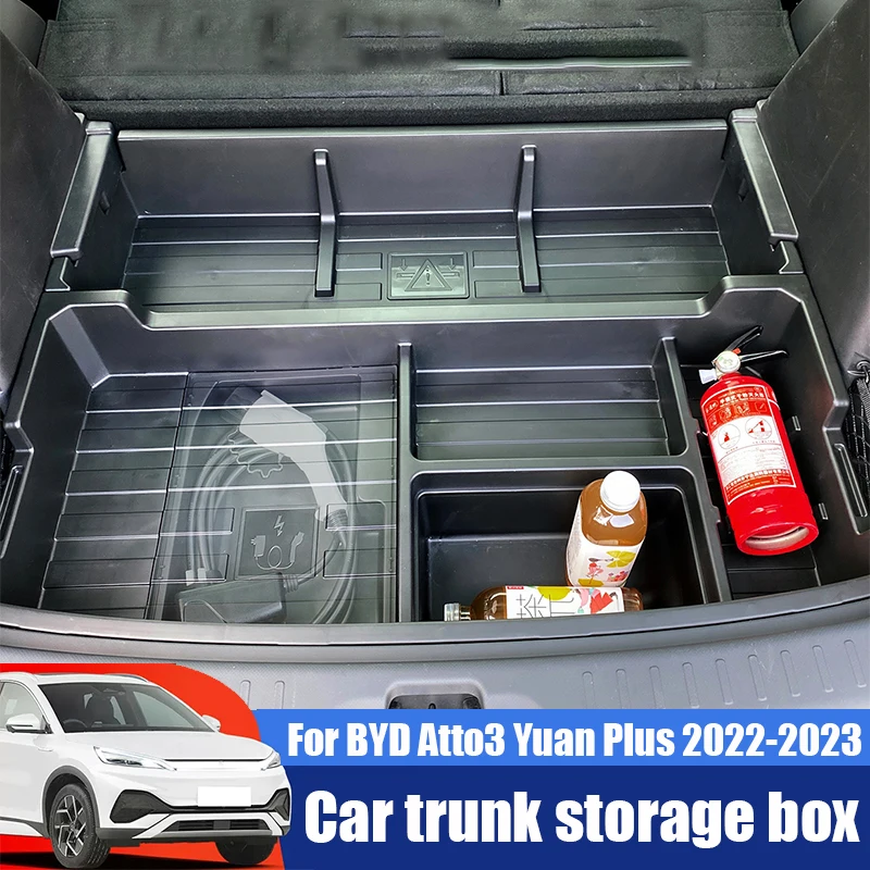 For BYD Atto3 Yuan Plus 2022 2023 Car trunk storage box car sorting storage box car interior supplies