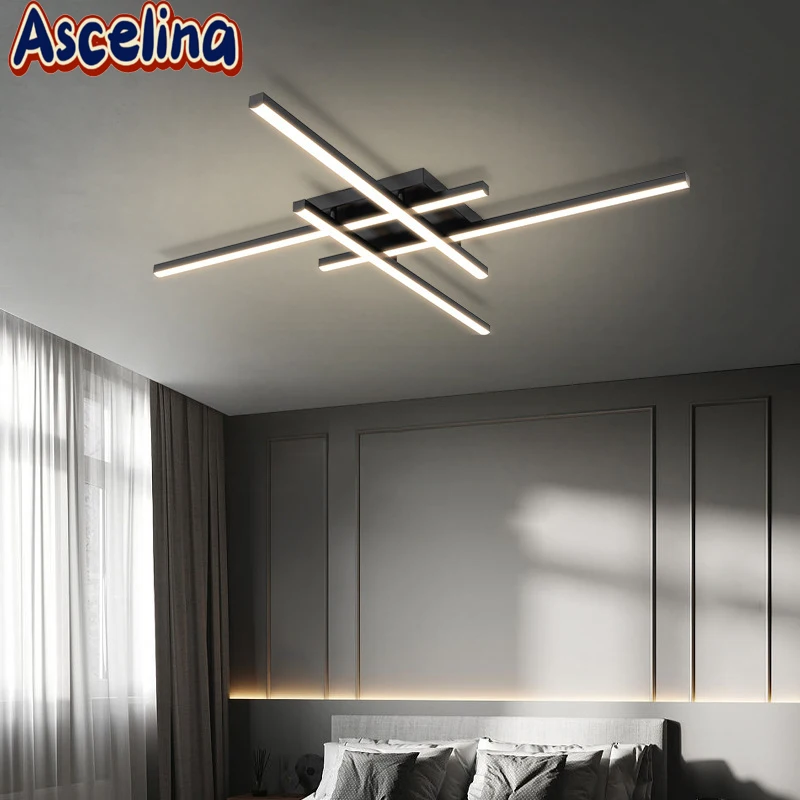 Modern LED Ceiling Light Minimalist Strip 30/40/50cm Aluminum Lamps For Bedroom Living Room Study Indoor Illumination Fixtures