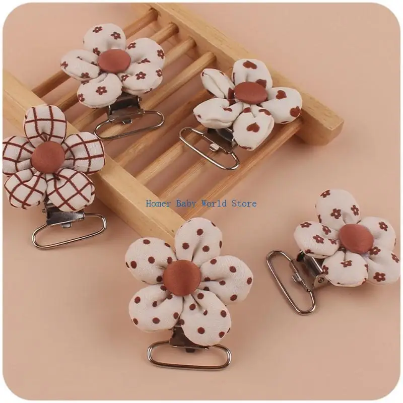 

B2QD Pacifier Clip DIY Pacifier Holder Clips for Baby Toddler Teething Grasping Pacifier Chain Accessory 40x50mm/1.6x2-inch