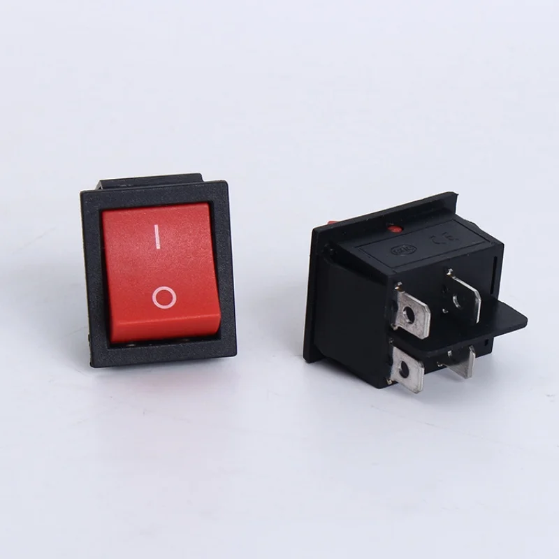 KCD4 AC 20A 125V 16A 250V T85 DPST 4 Pins 2 Position ON Off Without Light Illuminated Boat Rocker Switch