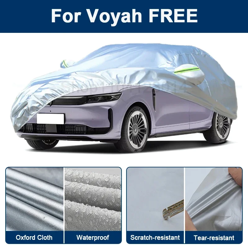 

Outdoor Full Car Cover For Voyah FREE with Reflective Strips Waterproof Snowproof Dustproof UV Protection Exterior Accessories
