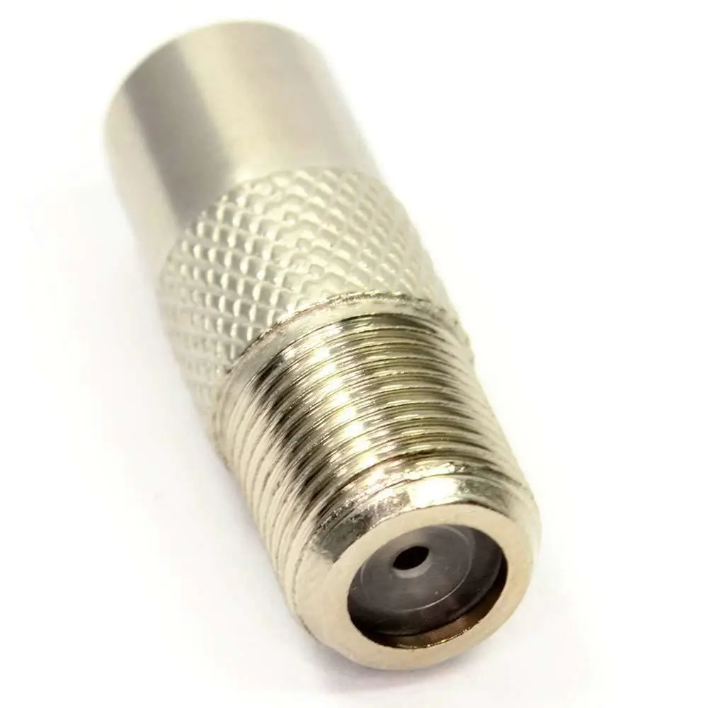 Satellite 2pcs Adapter F Female Antenna Plug 9.5mm Connector F To RF male Converter Adaptor
