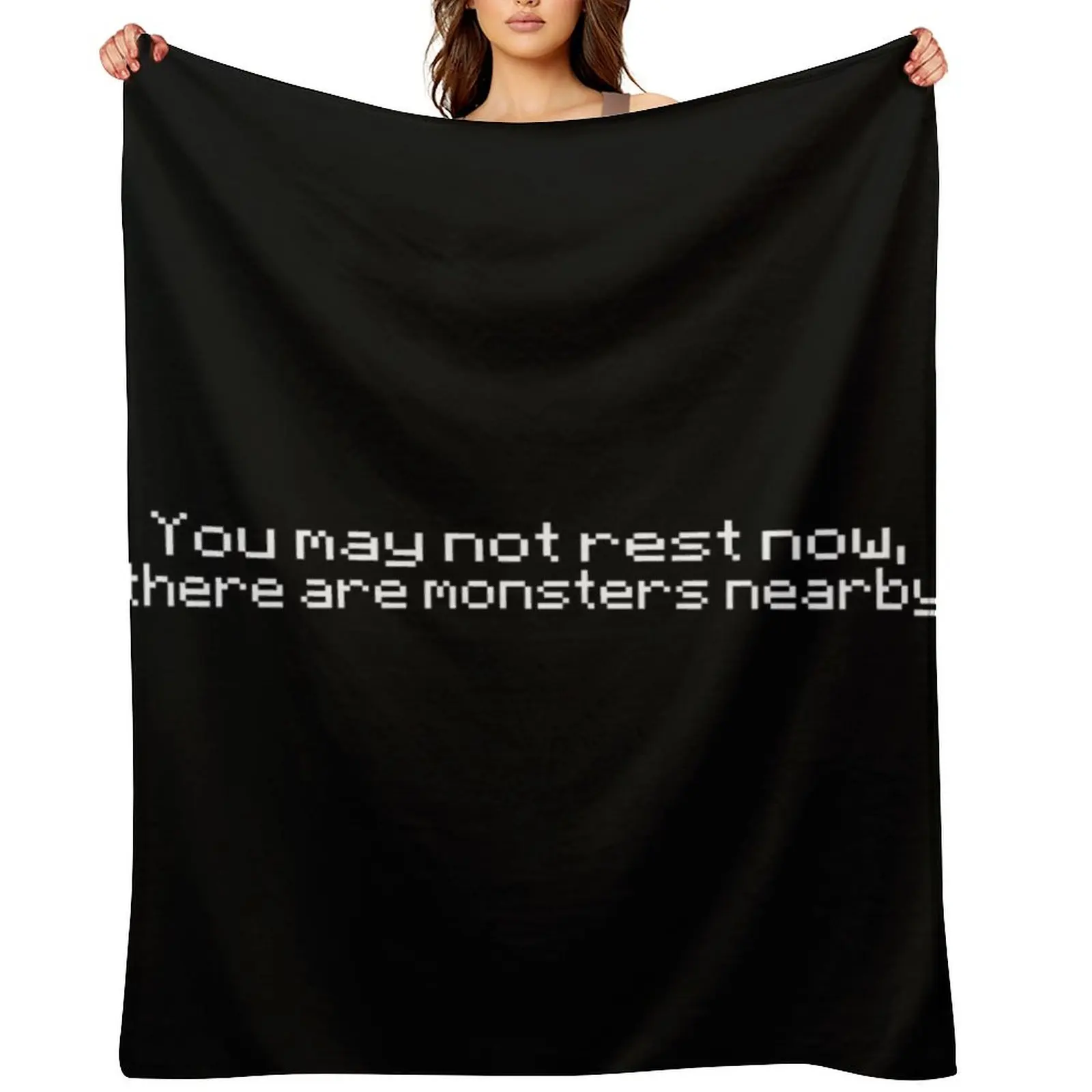 

You May Not Rest Now, There Are Monsters Nearby Throw Blanket sofa bed For Decorative Sofa Heavy Plaid Blankets