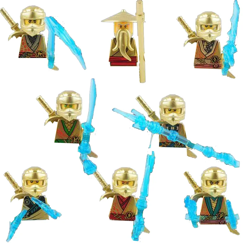 Ninja Figur Bausteine Nya Lloyd Lord Garmadon E Mr. Skull Wizard Moro Omega Chokun Anime Puppe Modell Ziegel Kind Spielzeug