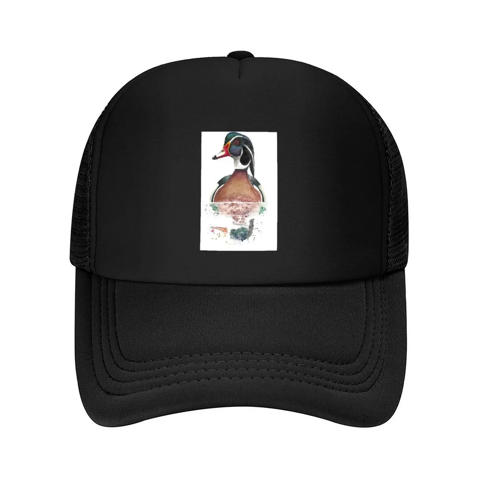 

Wood Duck (Aix sponsa) Baseball Cap Beach Outing Wild Ball Hat Horse Hat Trucker Hat Boy Child Women's