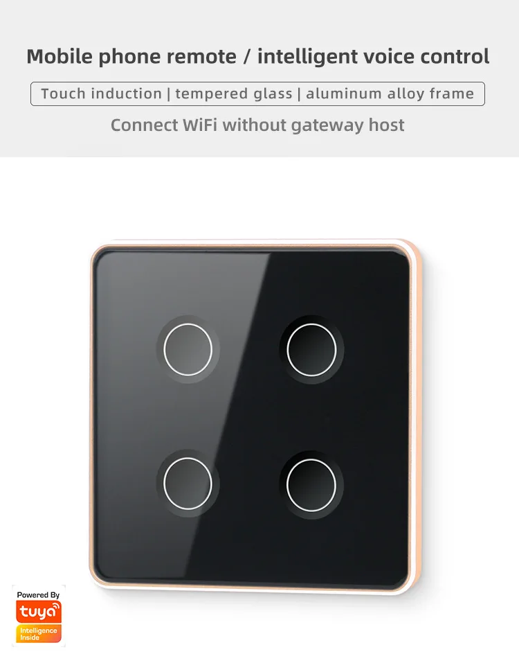 2025 Smart Home Automation Zigbee Smart Wall Switch for Hotel Office Smart Built-in Relay