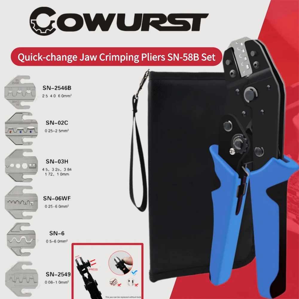 

Комплект быстро сменных клещей SN-58B, клеммы DuPont и клещи для обжима автомобильных клемм