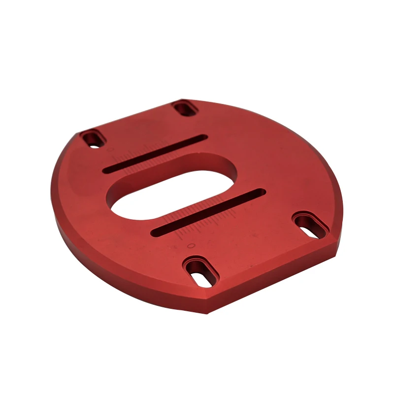 Aluminum Front Cover red oxidation 6061 Aluminum adjusting plate Customized Rear Cover Machined