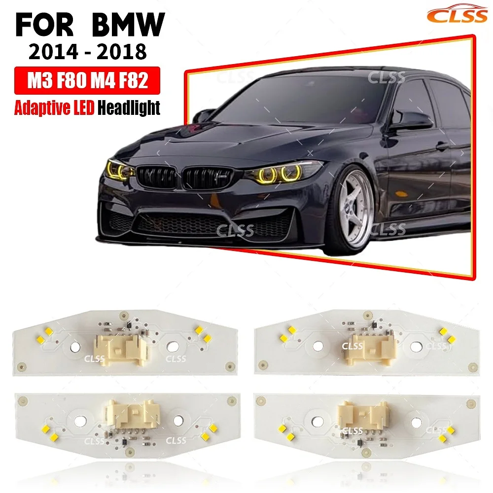 

CSL Yellow DRL LED Board Angel Eye Lightsource For BMW M3 M4 F80 F82 14-18 Adaptive Headlight Daytime Running Light Chip Module