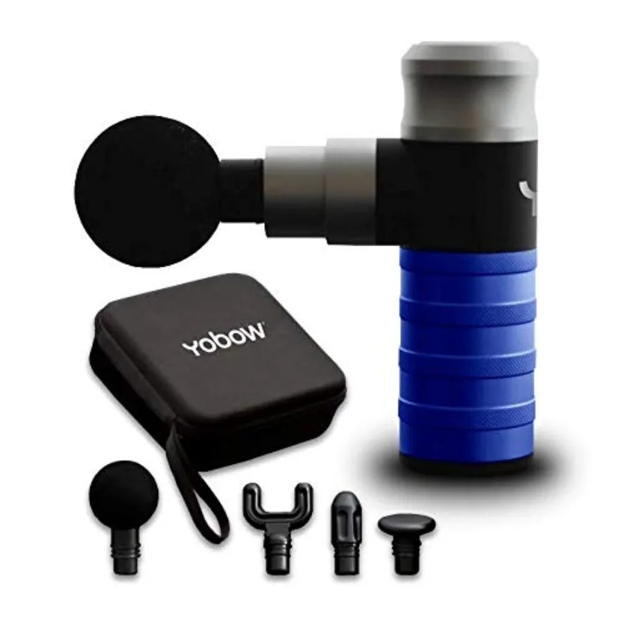 

Терапевтический мини-массажер-пистолет с портативным чехлом для переноски, 4 скорости массажа, 6 цветов, быстрая зарядка через USB Type-C, массажный инструмент