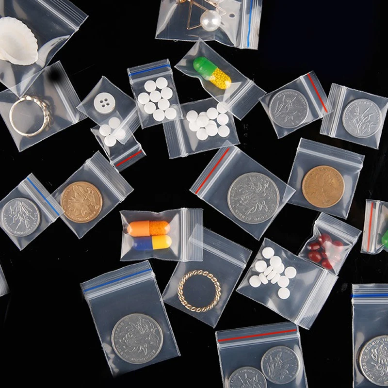 100 Stuks Pe Plastic Verpakking Zakjes Ritssluiting Zak Pil Verpakking Zakjes Nieuwe Mini Ritssluiting Zakje Ritssluiting Zakje Ritssluiting Zakje