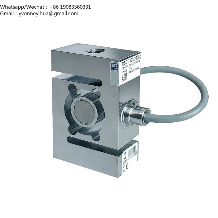 

HBM S-Type Stainless Steel Load Cell RSCC 100kg 500kg 1t 2t Capacity Tension And Pressure Sensor C3