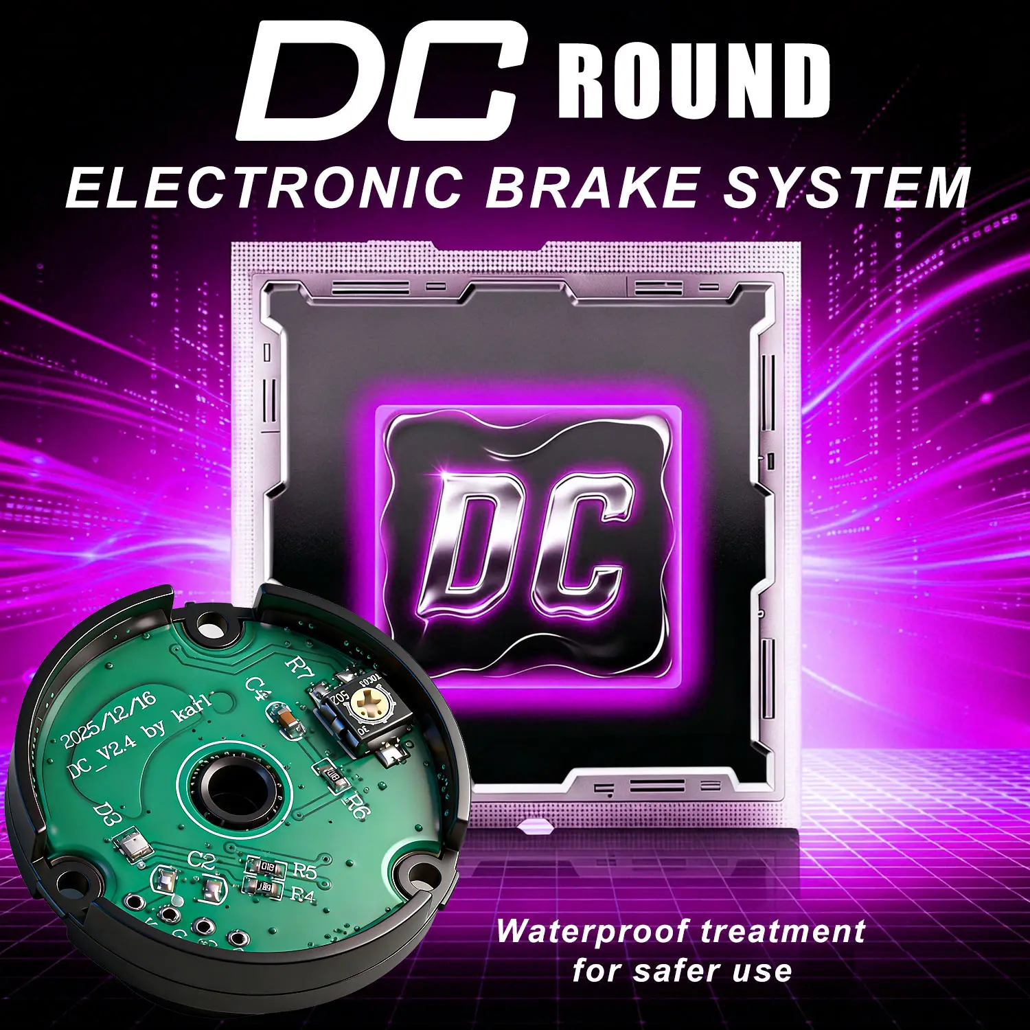 Sougayilang P9 DC Baitcaster-Rolle mit elektronischer Bremse, Übersetzungsverhältnis 7,2:1, 5+1BB, Anti-Explosion-Schnur, Salzwasser- und Süßwasser-Angelrolle – Detail 6