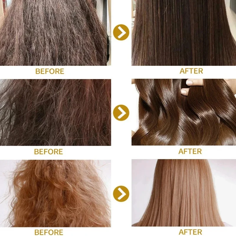 Máscara de cabelo pro de colágeno mágico hidratar profundamente macio suave brilhante reparação seca pontas divididas frizzy danificado produtos de cuidados com o cabelo feminino