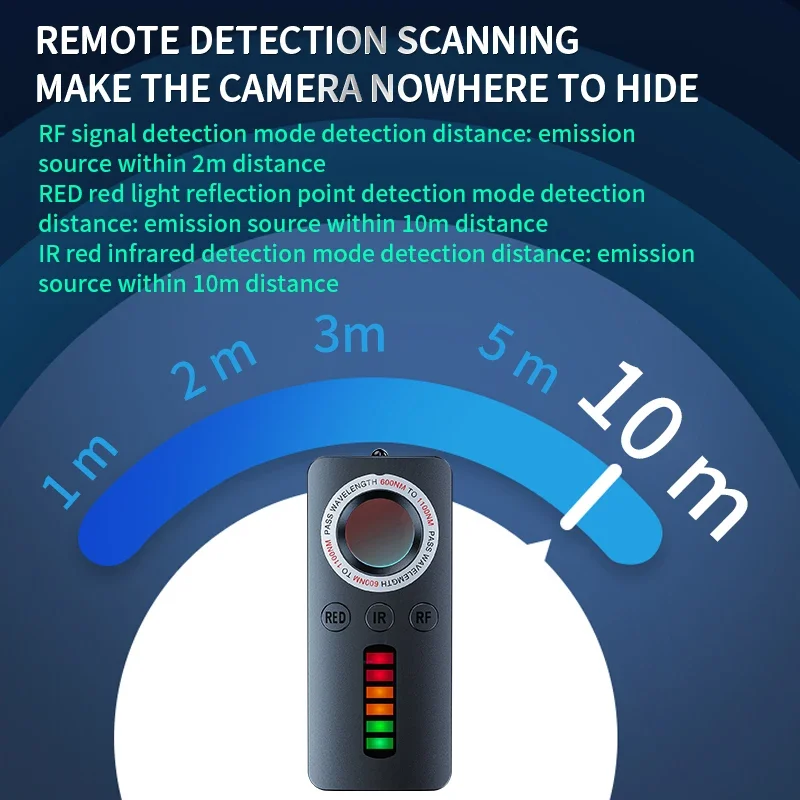 Hidden Camera Detector Privacy Protection Spy Gadget Things Professional Infrared Camera Spy Wireless Spy Camera Search Device