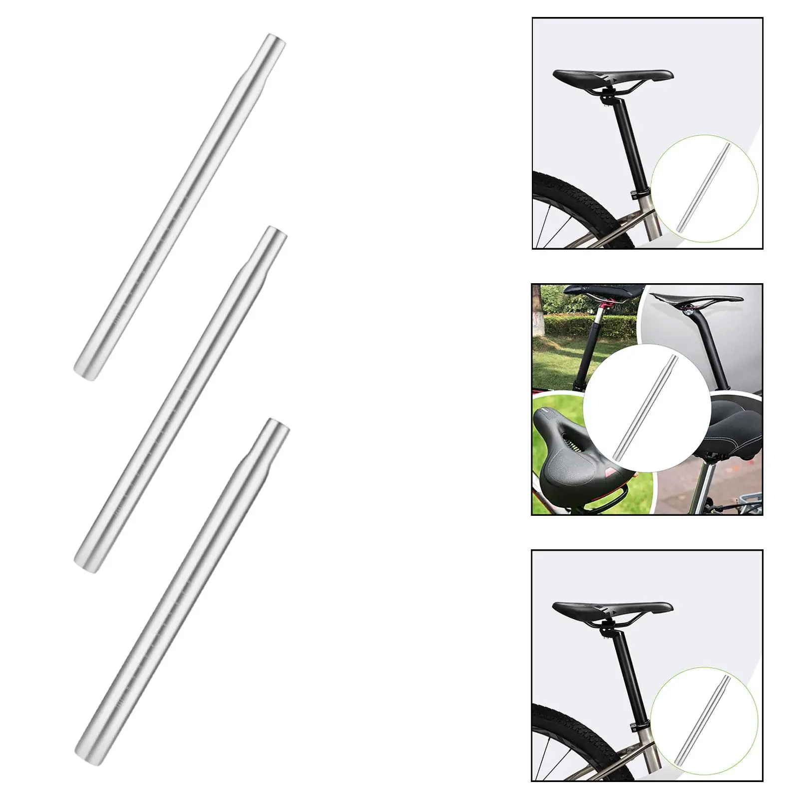 

Alloy Bicycle Seat Post Easily Install Sturdy Repair Parts for City Commuter