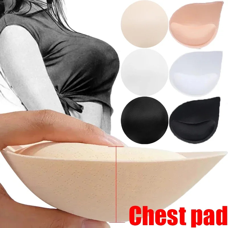 Thickened Drop-shaped Push Up Bra Pads Women 3D Insert Chest Pad Underwear Accessories Female Lining Swimsuit Sponge Padded